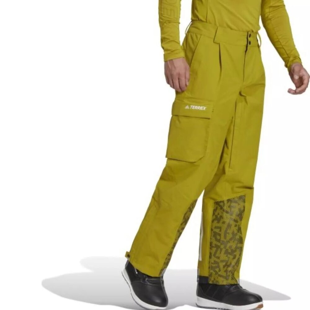 New Men's adidas TERREX 3-Layer Post-Consumer Nylon Snow Pants MSRP $400